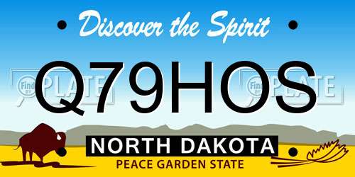 Q79HOS North Dakota License Plate