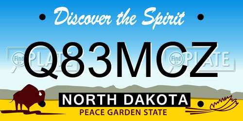 Q83MCZ North Dakota License Plate