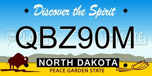 QBZ90M North Dakota License Plate