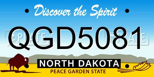 QGD5081 North Dakota License Plate