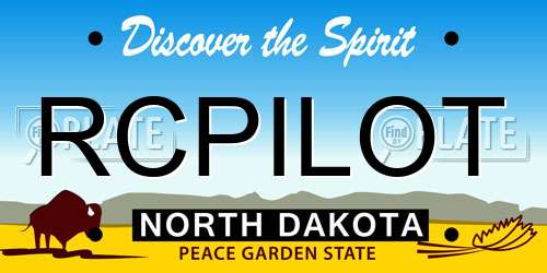 RCPILOT North Dakota License Plate