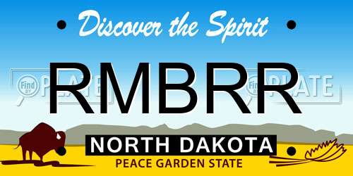 RMBRR North Dakota License Plate