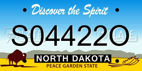 S04422O North Dakota License Plate