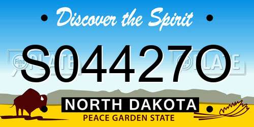 S04427O North Dakota License Plate