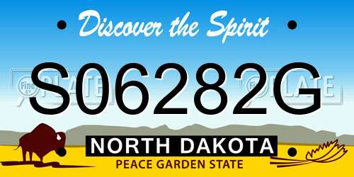 S06282G North Dakota License Plate