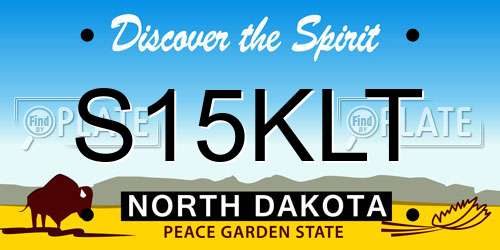S15KLT North Dakota License Plate