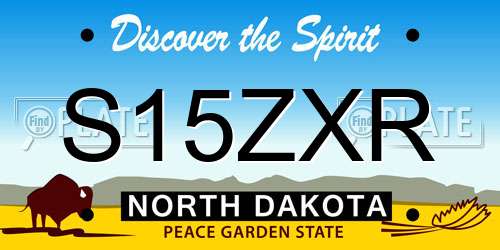 S15ZXR North Dakota License Plate