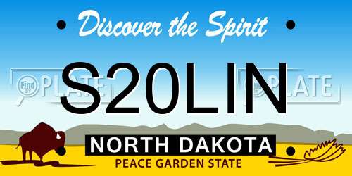 S20LIN North Dakota License Plate