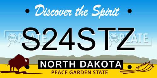 S24STZ North Dakota License Plate