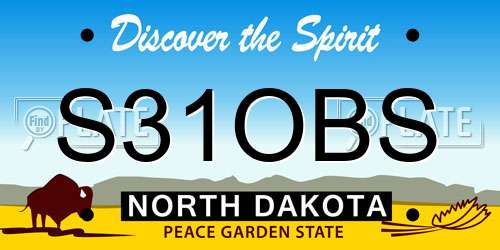 S31OBS North Dakota License Plate