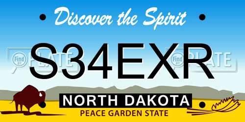 S34EXR North Dakota License Plate