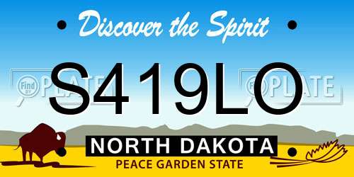 S419LO North Dakota License Plate