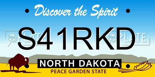 S41RKD North Dakota License Plate