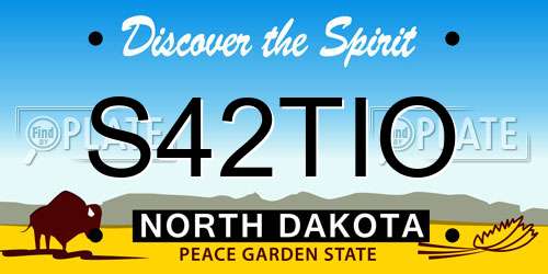S42TIO North Dakota License Plate