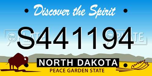 S441194 North Dakota License Plate