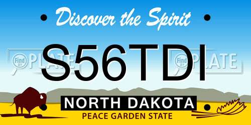 S56TDI North Dakota License Plate