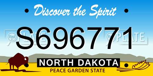 S696771 North Dakota License Plate