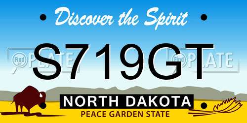 S719GT North Dakota License Plate