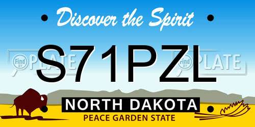 S71PZL North Dakota License Plate