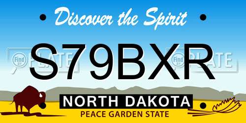 S79BXR North Dakota License Plate