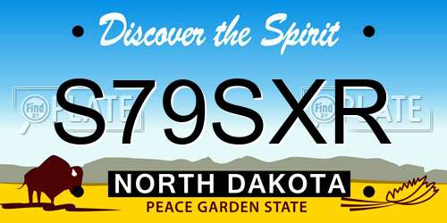 S79SXR North Dakota License Plate