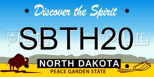 SBTH20 North Dakota License Plate