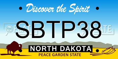 SBTP38 North Dakota License Plate
