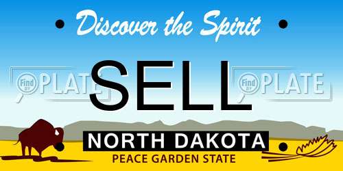 SELL North Dakota License Plate
