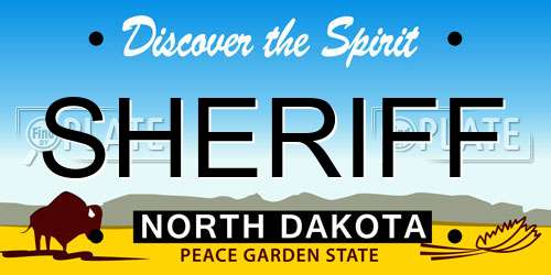 SHERIFF North Dakota License Plate