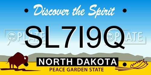 SL7I9Q North Dakota License Plate