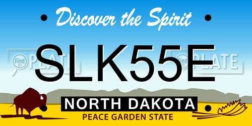 SLK55E North Dakota License Plate