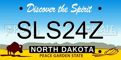 SLS24Z North Dakota License Plate