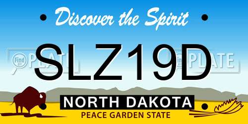 SLZ19D North Dakota License Plate