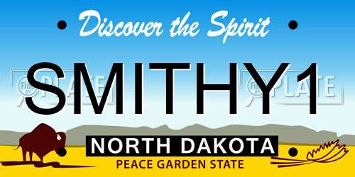 SMITHY1 North Dakota License Plate