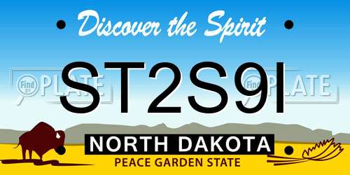 ST2S9I North Dakota License Plate