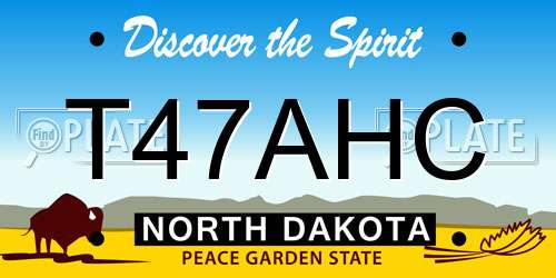 T47AHC North Dakota License Plate