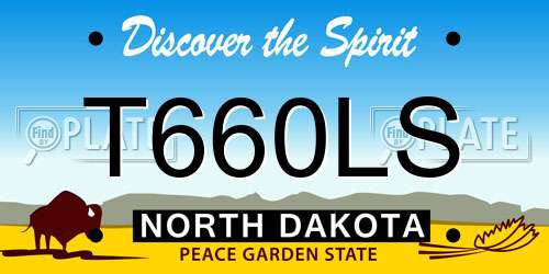 T660LS North Dakota License Plate