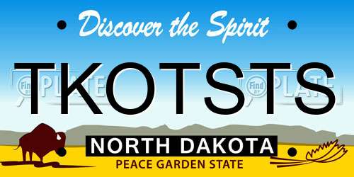 TKOTSTS North Dakota License Plate