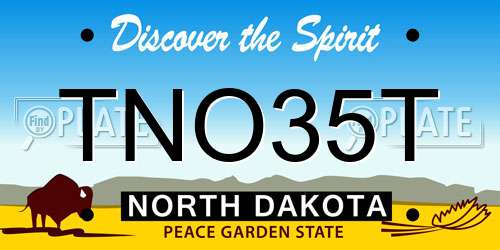 TNO35T North Dakota License Plate
