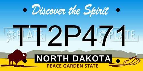 TT2P471 North Dakota License Plate