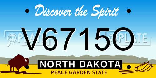 V6715O North Dakota License Plate