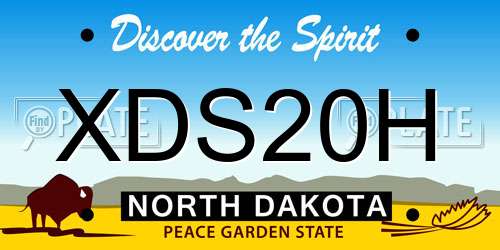 XDS20H North Dakota License Plate
