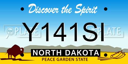 Y141SI North Dakota License Plate