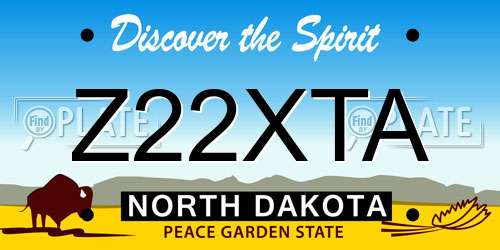 Z22XTA North Dakota License Plate