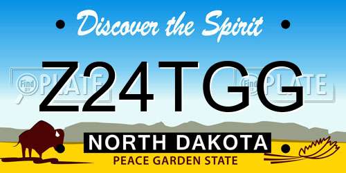 Z24TGG North Dakota License Plate