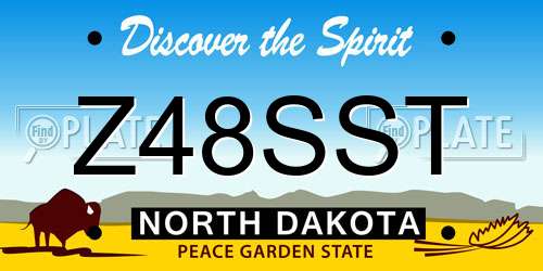 Z48SST North Dakota License Plate