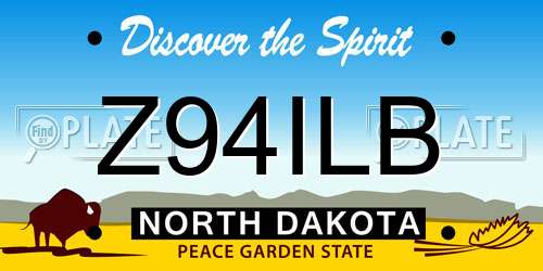 Z94ILB North Dakota License Plate