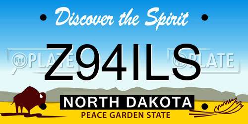 Z94ILS North Dakota License Plate