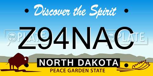 Z94NAC North Dakota License Plate