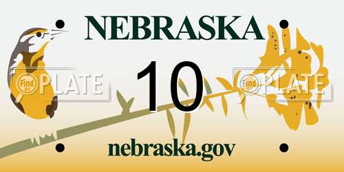 10 Nebraska License Plate